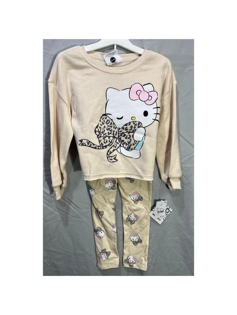 Hello Kitty 4t 2 piece matching sweatshirt and pant set.
